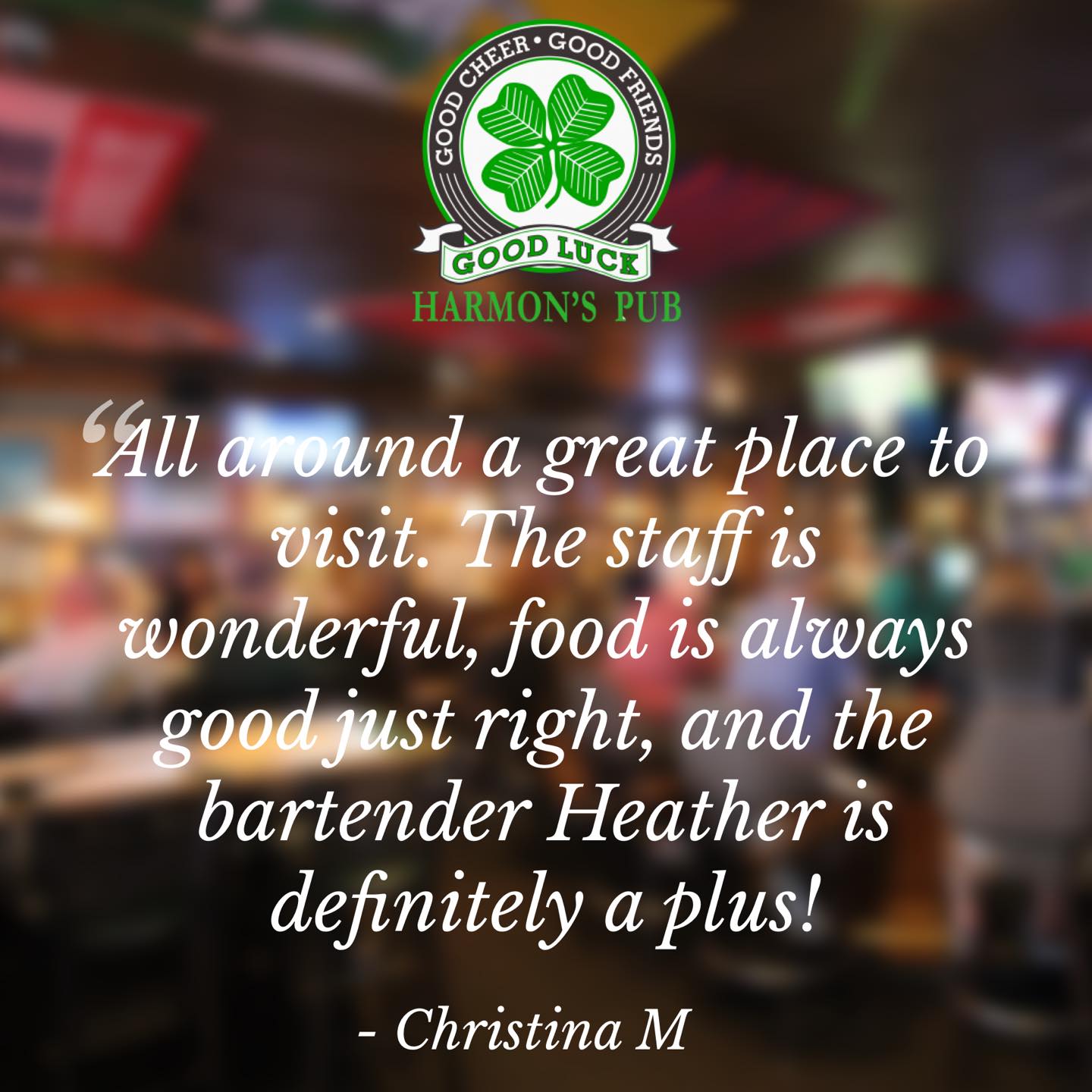 Customer review — Christina M